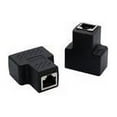 thumbnail image 4 of Vonky Internet Splitter Dual Port Ethernet Adapter ethernet cable port High Speed Internet Plastic Port Distributor for Home Office, 4 of 9