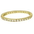 thumbnail image 2 of Pave Diamond Eternity Ring Anniversary Band 14K Yellow Gold (0.26ct), 2 of 2