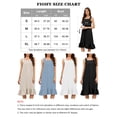 thumbnail image 6 of Fiophy 100% Linen Dress V Neck Pleated Button Front Sleeveless Wide Strap Summer Casual Ruffle Midi Summer Dresses, White,L, 6 of 9
