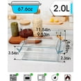 thumbnail image 2 of CozyNestFinds 8 x 9.5 Inches Rectangular Glass Casserole Dish With Glass Lid 2 Quart Glass Bakeware Glass Microwave Casserole Dish Glass Baking Dish with Lid, 2 of 16