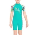 thumbnail image 1 of Guardoinrt Combinaison de Plongée pour Filles Maillot de Bain Shorty Enfant Col Rond Maillot de Bain Combinaison Verte G, 1 of 6