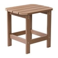 thumbnail image 2 of Emma + Oliver Indoor/Outdoor Polyresin Adirondack Side Table for Porch, Patio, or Sunroom in Natural Cedar, 2 of 11