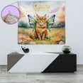 thumbnail image 4 of Welcome Spring Fairy Maine Coon in Flower Meadow Tapestry Cat Lover Kitten Owner Gifts Wall Hanging Backdrop Home Decor - 13002, 4 of 5