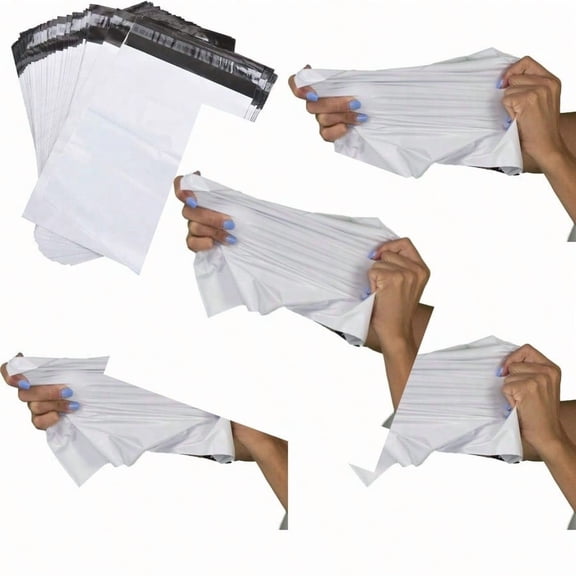 Large Poly Bags for Shipping [10 Pack] Water Resistant Self Sealing Package Mailing Envelopes 4 10 x 13