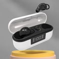 thumbnail image 3 of Mini Auriculares Bluetooth Compatible con Bluetooth Recargable Sueño Earphones Portátil Viajes Ruido Cancelación Auricular con Micrófono Negro kenally EL022498-04B, 3 of 7