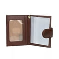 thumbnail image 2 of Julia Buxton Women's Heiress Pik-Me-Up Tab Card Case Leather, Mahogany, 2 of 3