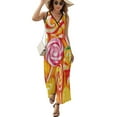thumbnail image 2 of Pastel Rainbow Lollipop Sleeveless Dress Summer Women Clothes Dress for Pregnant Women Dresses, 2 of 9