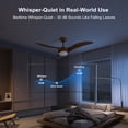 thumbnail image 5 of Ganeed Farmhouse Ceiling Fans with Lights, 52 inch Dimmable Ceiling Fan, 3 Blades Wood Ceiling Fan Dry Rated Large Airflow Commercial Ceiling Fans for Living Room Bedroom Kitchen, 5 of 13