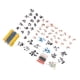 thumbnail image 3 of Juego de 1400 componentes electrónicos, resistencias de película metálica, condensadores electrolíticos cerámicos, transistores y diodos LED para bricolaje., 3 of 14