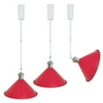 thumbnail image 1 of FSLiving Lampe de Piste Réglable en Hauteur Type J Macaron Rétractable avec Tige Télescopique Lampe Réglable Gimbale-Post Juno Lampe de Couverture DIY, Rouge - 3 Lumières, 1 of 7