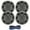 Charcoal-Grills, variant on 2 Pair (QTY 4) of Kicker 6.5" 2-Way 195 Watts Max Power Coaxial Marine Audio Speakers with White Grilles, 50-Feet 16 Gauge Speaker Wire