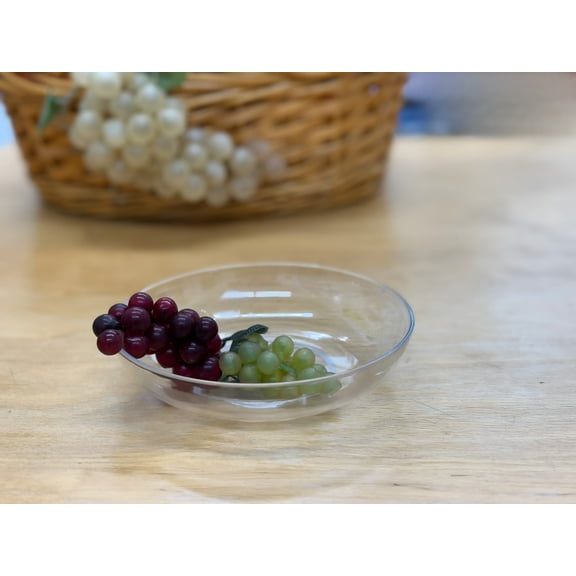 Smither Oasis 6 Inch Lomey Clear Designer Dish, Pack 24