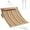 Brown Stripe, variant on 12 FT Double Quilted Fabric Hammock with Spreader Bars and Pillow 450 LBS Weight Capacity 2 Person Hammock for Outdoor Patio Backyard Poolside Blue Stripes