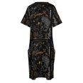 thumbnail image 4 of Vestido holgado con diseño del horóscopo del zodiaco para mujer ropa con bolsillo, 4 of 6
