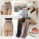 thumbnail image 3 of Nvzi Pantalones ajustados forrados de lana para mujer, pantalones ajustados semitransparentes, pantalones ajustados de cintura alta semitransparentes para invierno, color café, 1 pieza, 3 of 5