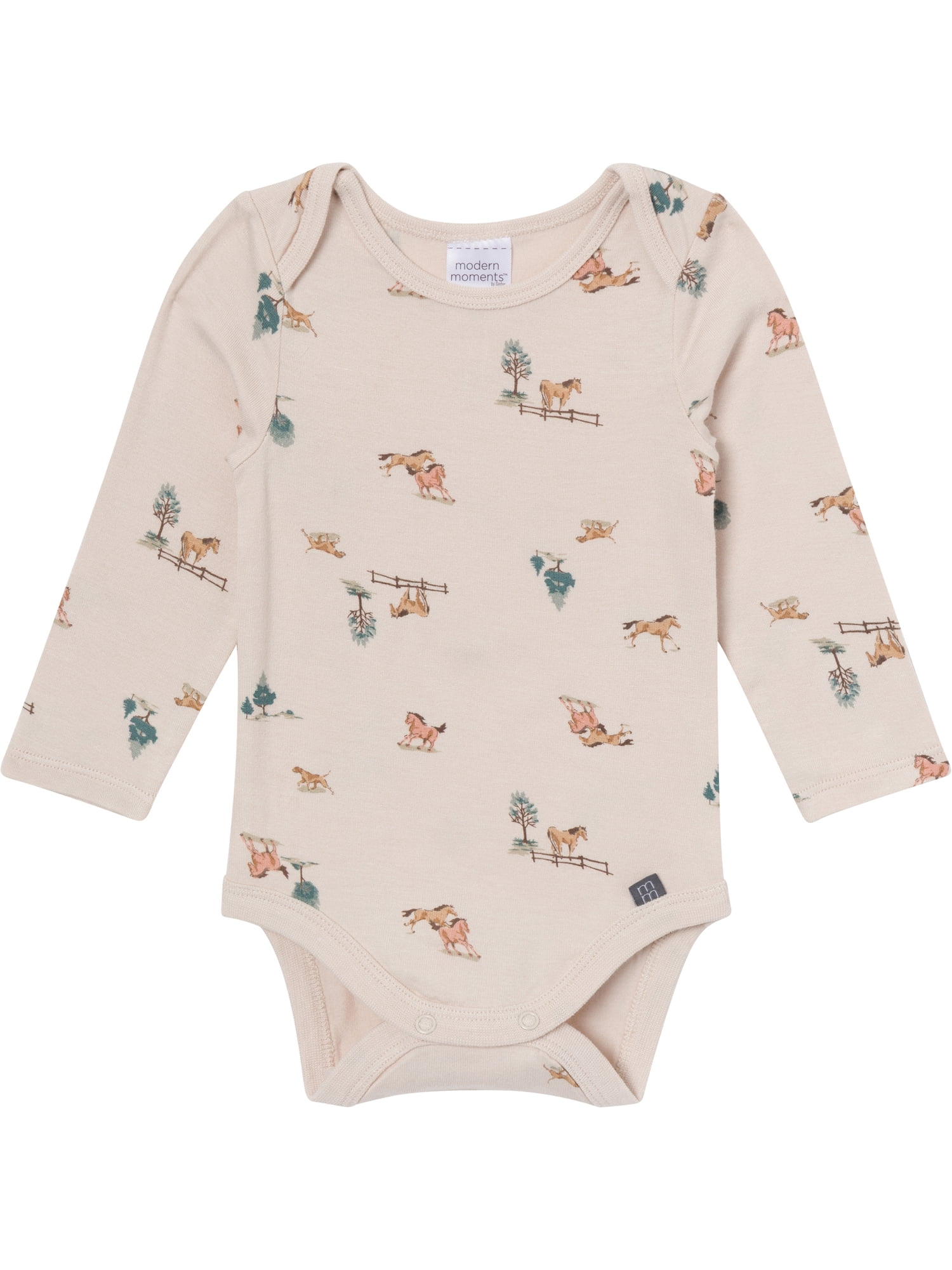 Modern Moments by Gerber Baby Boy Bodysuit and Pant Outfit Set, 2-Piece, Sizes 0/3 Months - 18 Months