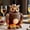 B, variant on Japceit 200Ml High Borosilicate Glass Owl Whiskey Bottle,Animal-Themed Design Whiskey Wine Bottle,Stylish Unique Ornaments,For Home