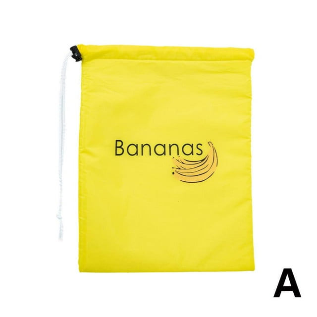 NovaFinds Sac de Rangement pour Bananes Fruits Légumes Réutilisable Reste Frais Conserve Cordons