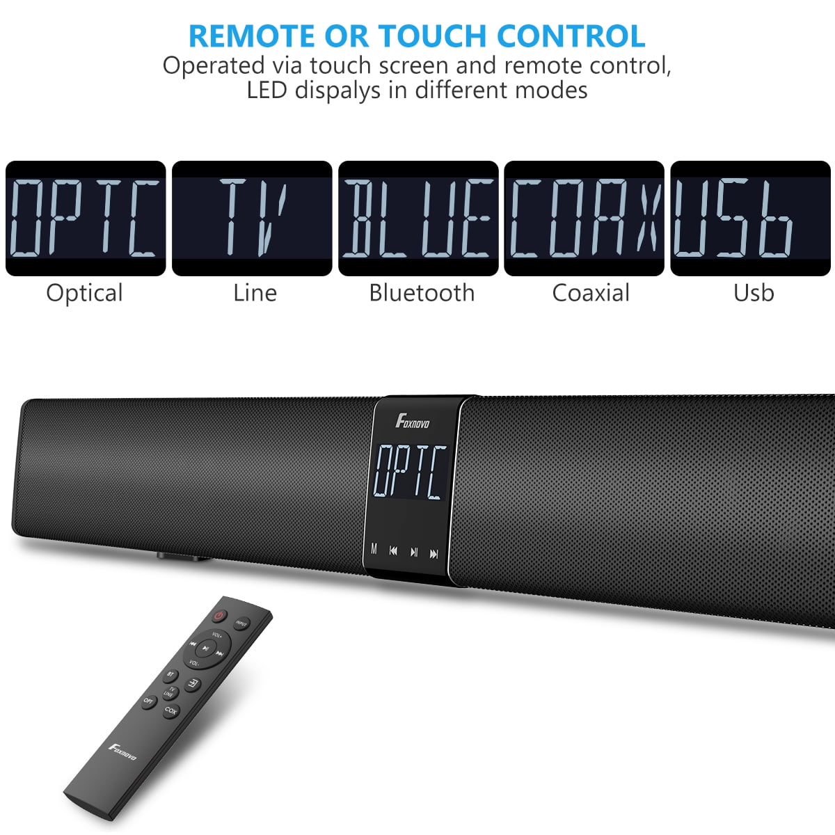 TV Sound Bar Wireless Bluetooth Speaker with Subwoofer for Home Theatre