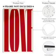 thumbnail image 2 of Bold Red ‘LOVE’ Typography Print – Statement Poster for Home, Bedroom & Dorm Room, Unframed (9x11 Inch), 2 of 4