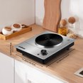 thumbnail image 2 of CUSIMAX 1500W Single Electric Hot Plate Portable, Stainless Steel Countertop Burner, Effortless to Clean for Hassle-Free Cooking,Halloween, 2 of 7