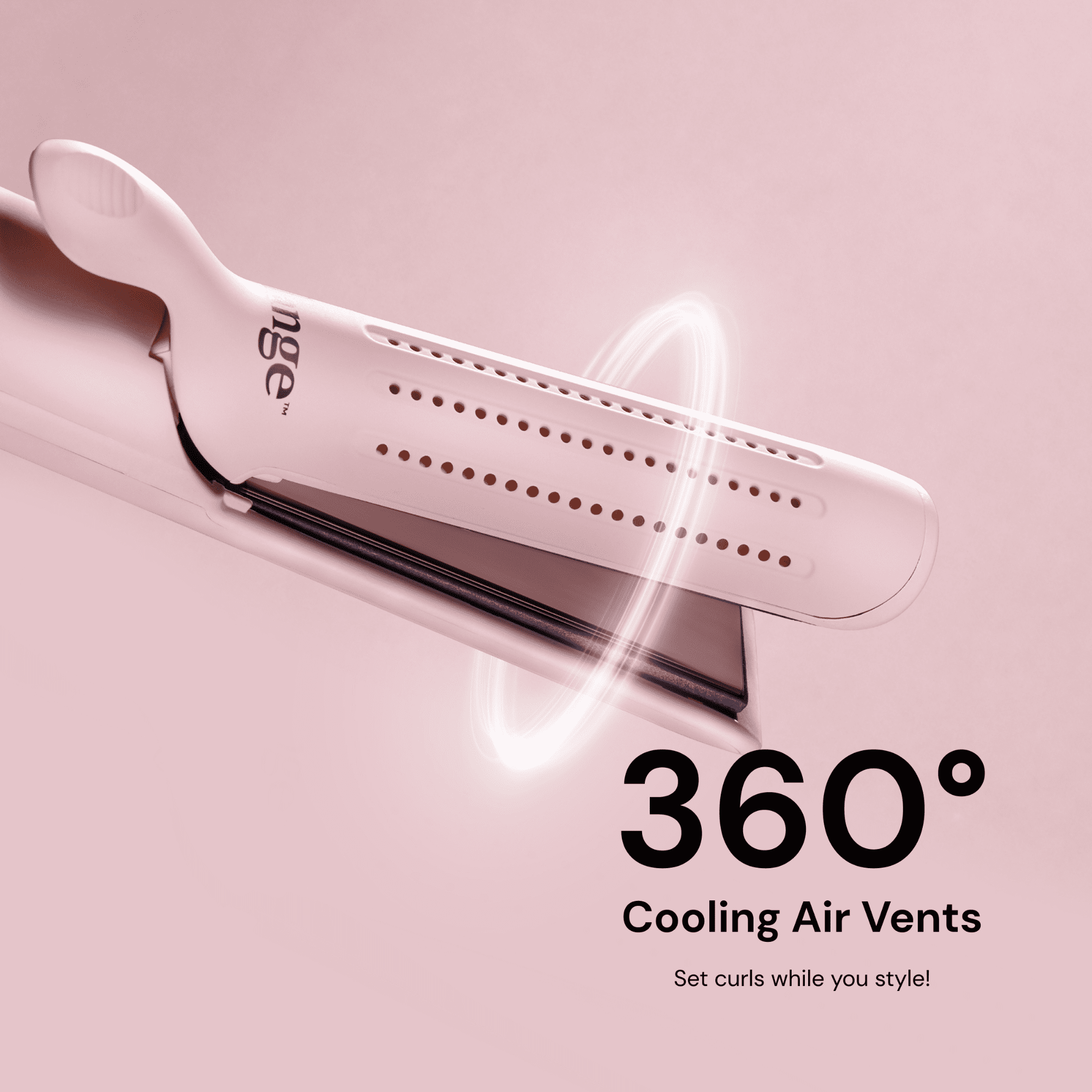 L'ange Hair Le Duo 360° Airflow Styler | 2-in-1 Curling Wand & Titanium Flat Iron Hair Straightener