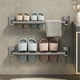 thumbnail image 4 of Wall Mounted Slipper Rack Storage Organizer | Bathroom Shoe Drains Rack | No Drilling Adhesive Install | Plastic | Efficient Water Drainage | 15.7x3.1x1.8in | 1 Pack, 4 of 6