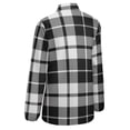 thumbnail image 5 of Plaid Pattern Black And White Plaid Long Sleeve Blouse Woman Streetwear Casual Shirts Summer Oversize Woman Streetwear Clothing Birthday Present, 5 of 7