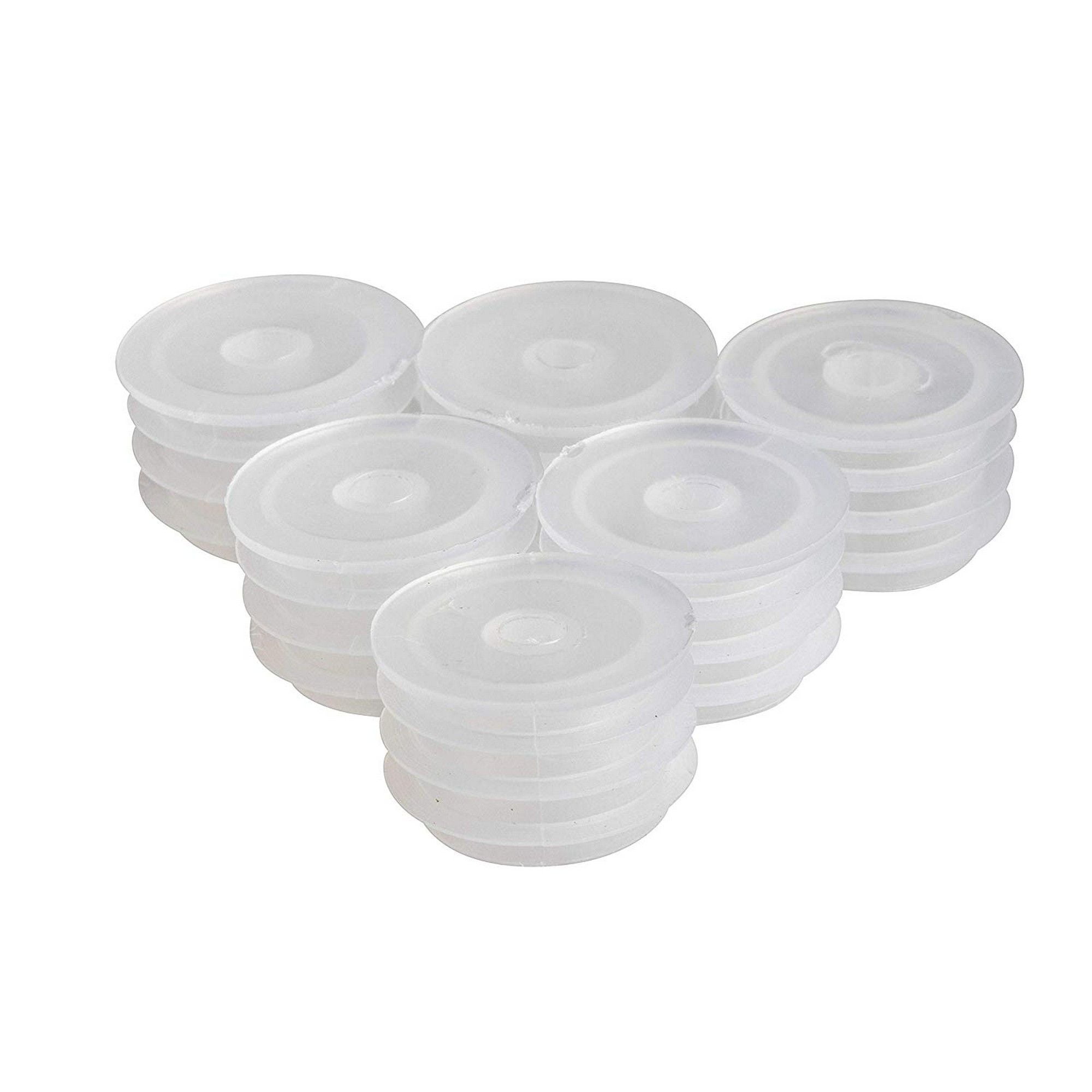 Juvale Medical Bottle Adapters 50Pack 23mm Pressin Bottle Adapters