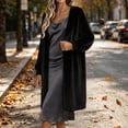 thumbnail image 4 of Gamivast Long Cardigan Sweaters for Women Plus Size Fuzzy Open Front Duster Coat Soft Fluffy Knit Outerwear Long Sleeve Casual Loungewear Cozy Cover Up for Fall Winter, 4 of 6