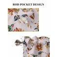 thumbnail image 6 of Pink Spring Floral Bathroom Window Curtain, Summer Botanical Vintage Birds Light Filtering Coffee Kitchen Curtains, Bedroom Living Room Curtains 2 Panel 84"x45", 6 of 6