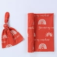 2pc/set Cotton Baby Swaddle Wrap Blanket Hat Set Soft Elastic Anti