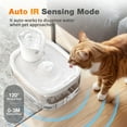 thumbnail image 4 of PcEoTllar Cat Water Fountain Battery Operated, 84OZ/2.5L Wireless Pet Water Fountain for Cats, Cat Fountain with Motion Sensor, Ultra Quiet Pump, White, 4 of 13