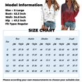 thumbnail image 2 of Topvent Women's Casual Fashion Print Long Sleeve Button V-Neck Pullover Sweatshirts Top Blouse, 2 of 5