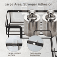 thumbnail image 4 of Koovon 2 Pack Corner Shower Caddy Shower Shelves Stainless Steel Self Adhesive Shower Caddy Rustproof Wall Mount Bathroom Rack with Extra Soap Holder Black, 4 of 7