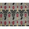 thumbnail image 4 of oneOone Tissu Polyester Lycra Rayé & Paisley Ikat Imprimé 1 Yard 56 Pouces de Large, 4 of 4