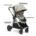 thumbnail image 5 of Mompush Ultimate2 Baby Stroller with Bassinet and Adjustable Seat, Khaki, 25LB, Unisex, 5 of 8