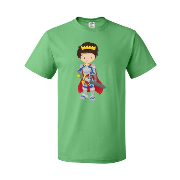 Inktastic Boy Prince, Knight In Shining Armor, Brown Hair T-Shirt