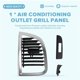 thumbnail image 4 of Front Dash Heater AC Air Vent Outlet Grill Panel Left, 4 of 5