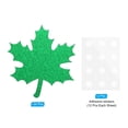 thumbnail image 3 of Uxcell 4" Maple Cutouts, 24 Pack Fall Leaves Cutout Shine Paper Leaf for Classroom Decoration DIY Craft, Green, 3 of 6