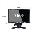 thumbnail image 4 of Truck Tractor Lorry IR Rear View Reversing Camera and 7\" LCD Backup Monitor Kit, 4 of 9