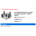 thumbnail image 2 of Front Wheel Bearing Hub Assembly - Compatible with 2004 - 2009 Kia Spectra 2005 2006 2007 2008, 2 of 2