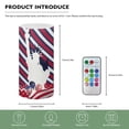 thumbnail image 5 of COEQINE Fourth of July The Statue of Liberty Flameless LED Candles Battery Operated Candle American Flag Balloon Pillar Candle Tealights for Patriotic Decoration, 5 of 7