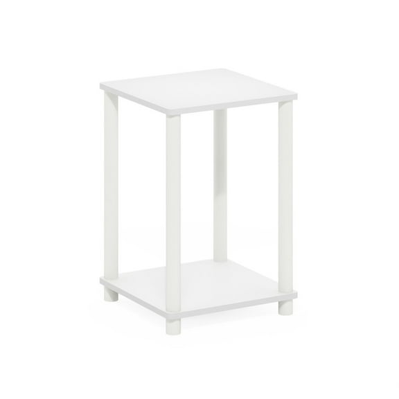 Turn-N-Tube Haydn End Table, White/White