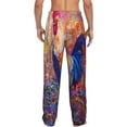 thumbnail image 3 of Balery Rooster Oil Painting print Men's Pajama Pants,Ultra Lightweight Pjs,Lounge Pant-Medium, 3 of 9