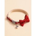 thumbnail image 1 of 1pc Butterfly Knot Pet Collar For Cat And Dog, Adjustable Teddy Small Dog Collar With Bell, Neck Circumference, 1 of 4