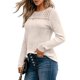 thumbnail image 2 of Camisa de Larga con Encaje para Mujer, Top de Otoño, Moda Elegante, Informal, Tipo Túnica, Suéter, Ropa de . Albaricoque S, 2 of 8