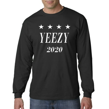 Allwitty 1009 - Unisex Long-Sleeve T-Shirt Yeezy 2020 Kanye West President