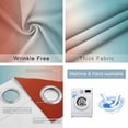 thumbnail image 4 of Red Light Blue Ombre Blackout Curtains for Bedroom/Living Room, Thermal Insulated Kitchen Curtains, Abstract Modern Art Aesthetics Grommet Darkening Window Treatment Drapes 52"x63"x2, 4 of 8