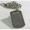 thumbnail image 2 of SOLID STAINLESS STEEL MOM/MUM  MOTHER  MESSAGE SPECIAL NECKLACE POEM DOG TAG, 2 of 4